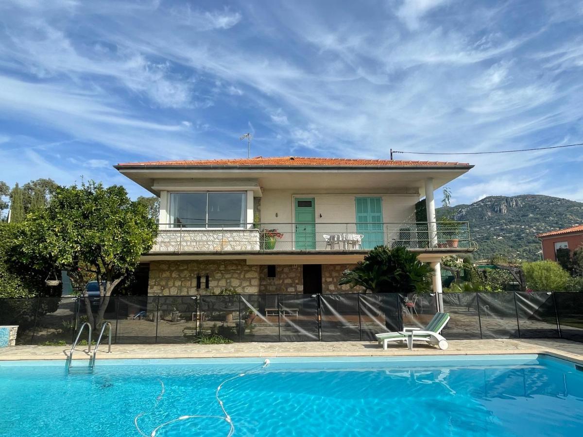 Bas De Villa Avec Acces Piscine Pres De Nice Cannes Monaco Carros Dış mekan fotoğraf