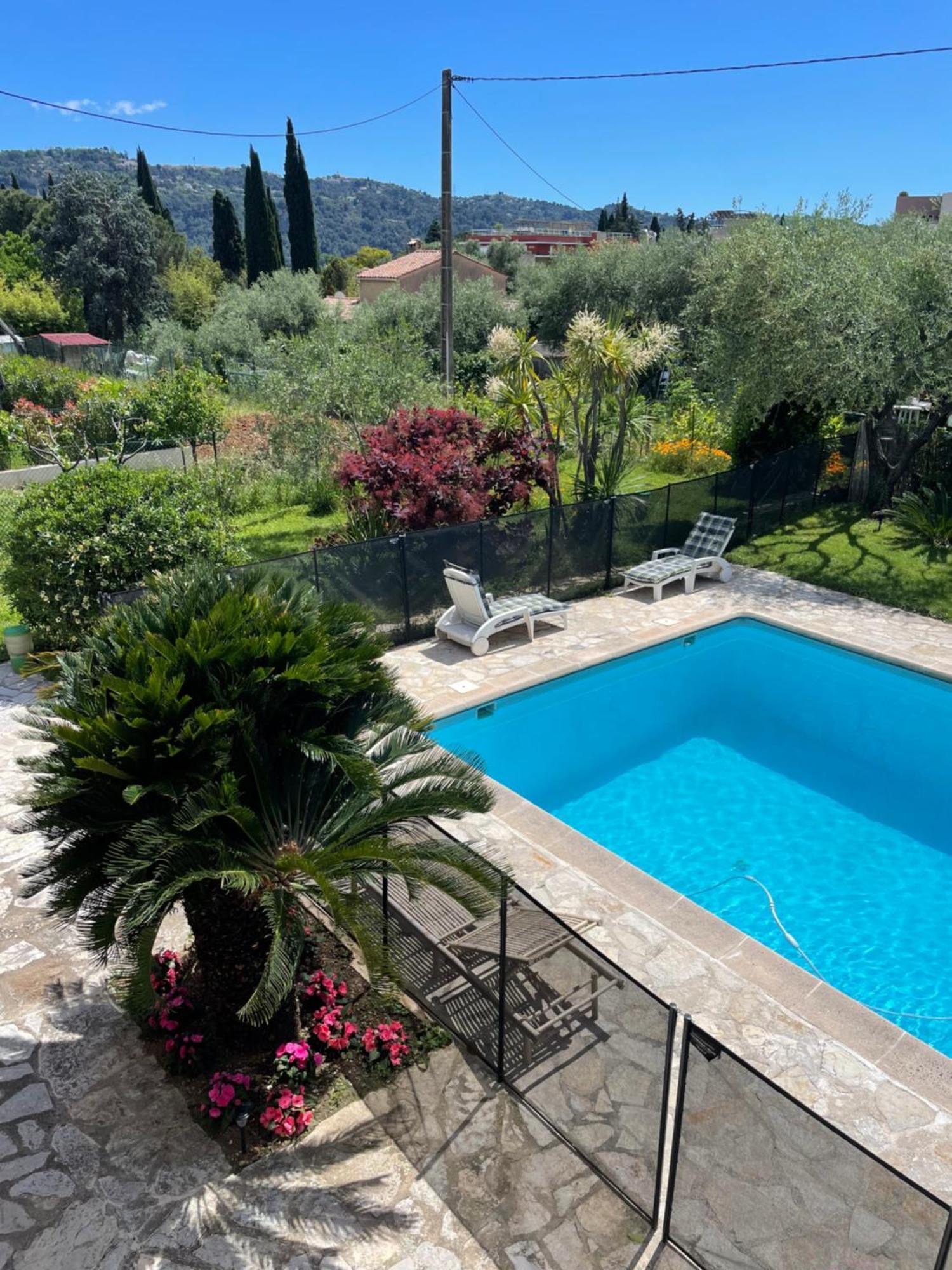 Bas De Villa Avec Acces Piscine Pres De Nice Cannes Monaco Carros Dış mekan fotoğraf